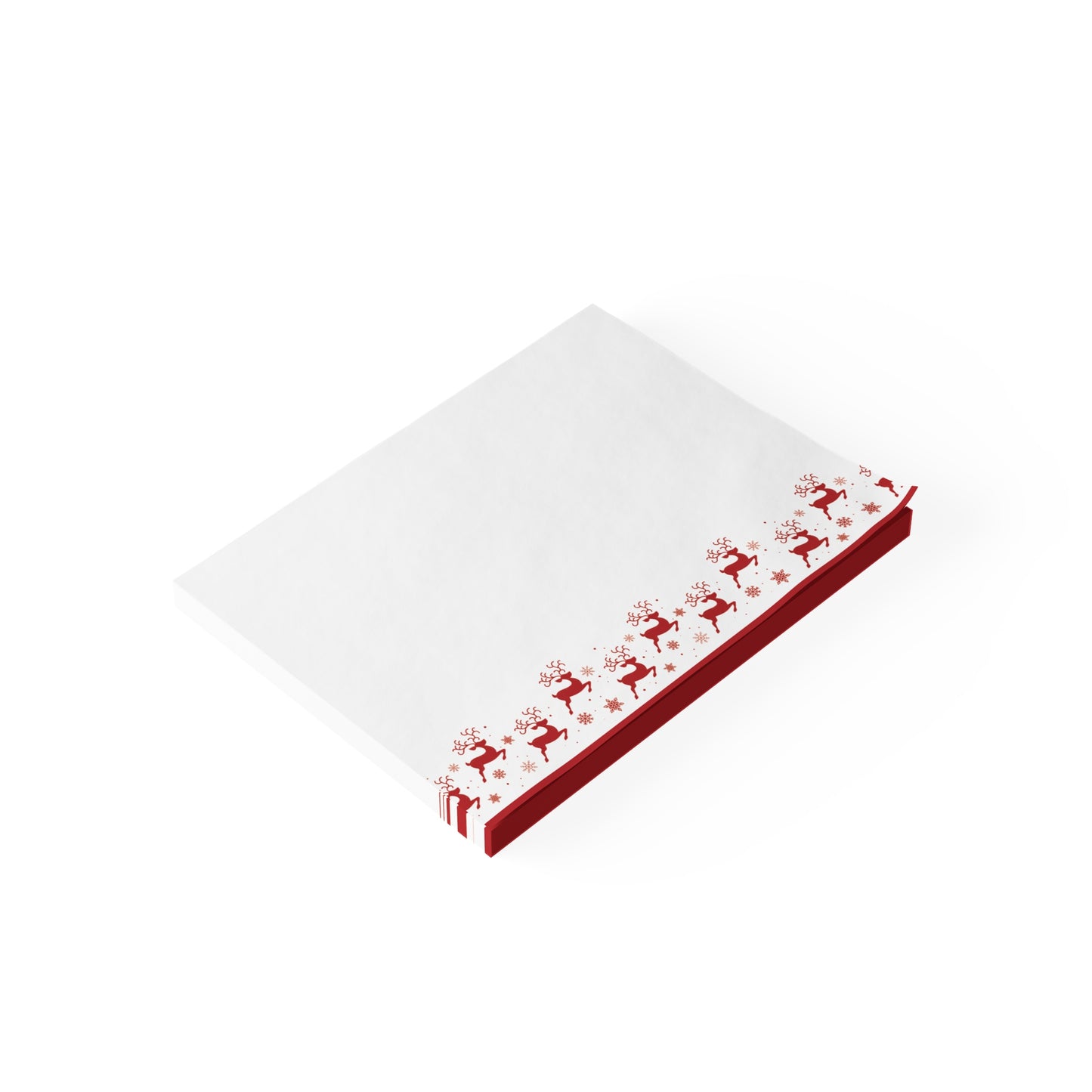 Flying Reindeer Christmas Post-it® Notes 4x3 (Cranberry)