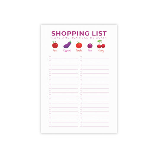 MAHA Make America Great Again Post-it® Notes Shopping List 4x6 (Plum)