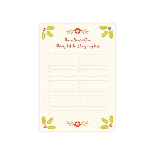 Merry Little Christmas Post-it® Notes Shopping List 4x6