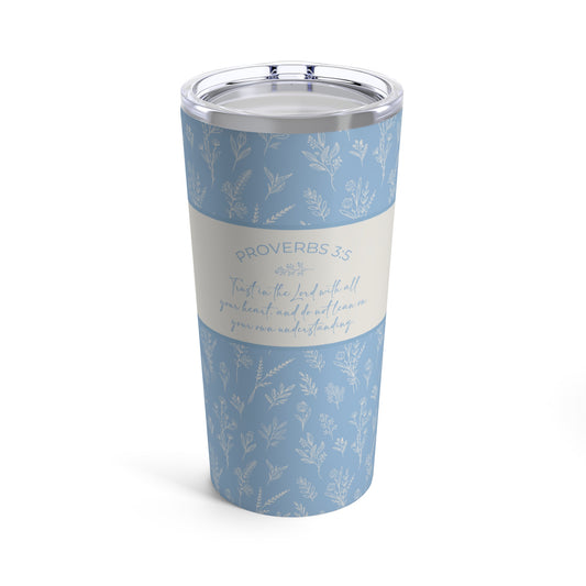 Grandma's Favorite Proverbs 3:5 Tumbler (20-oz Baby Blue)