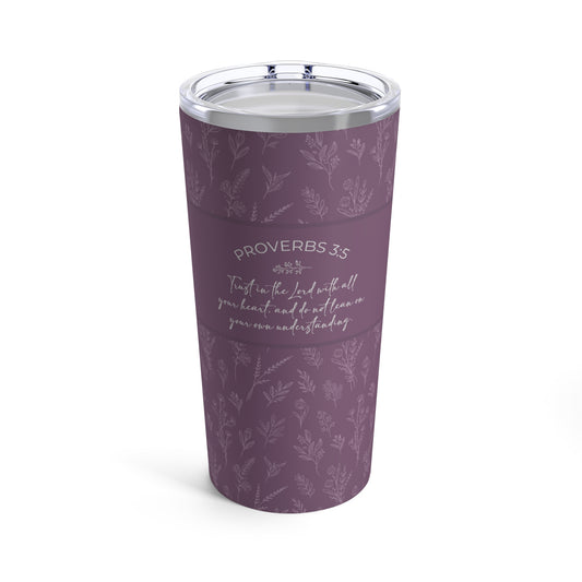 Grandma's Favorite Proverbs 3:5 Tumbler (20-oz Lavender)