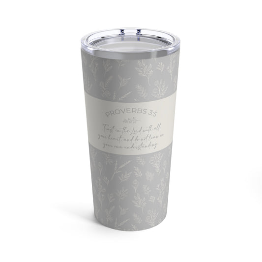 Grandma's Favorite Proverbs 3:5 Tumbler (20-oz Dove Grey)