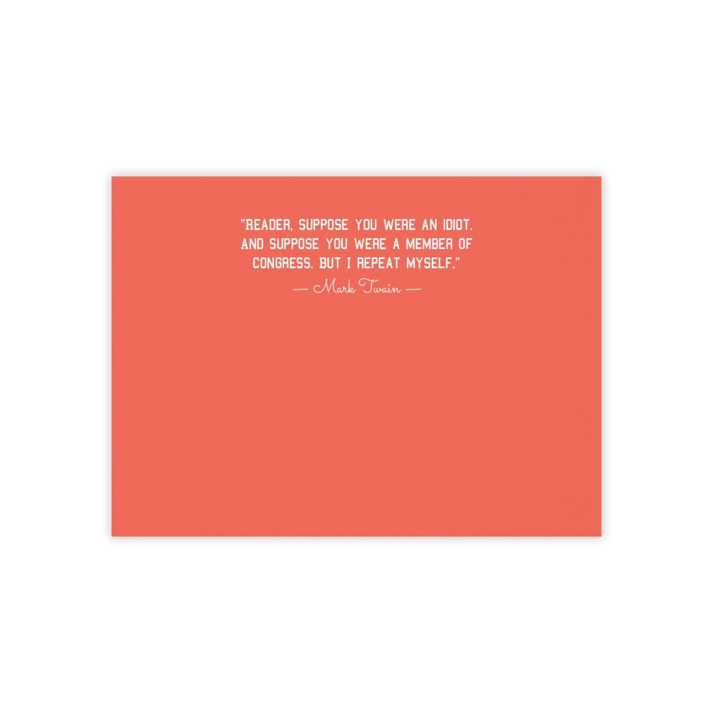 Mark Twain Idiot Congress Post-it® Note Pads (3 Sizes)