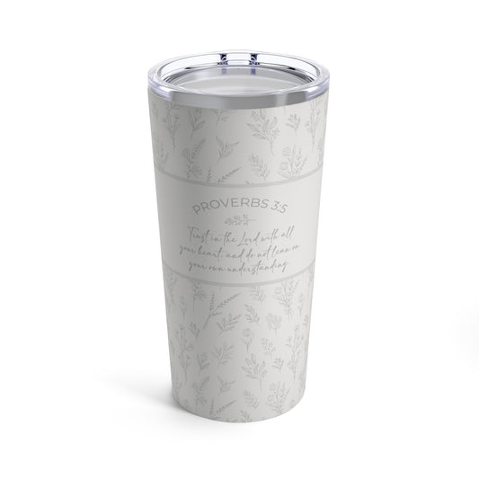 Grandma's Favorite Proverbs 3:5 Tumbler (20-oz Ecru/Dove Grey)