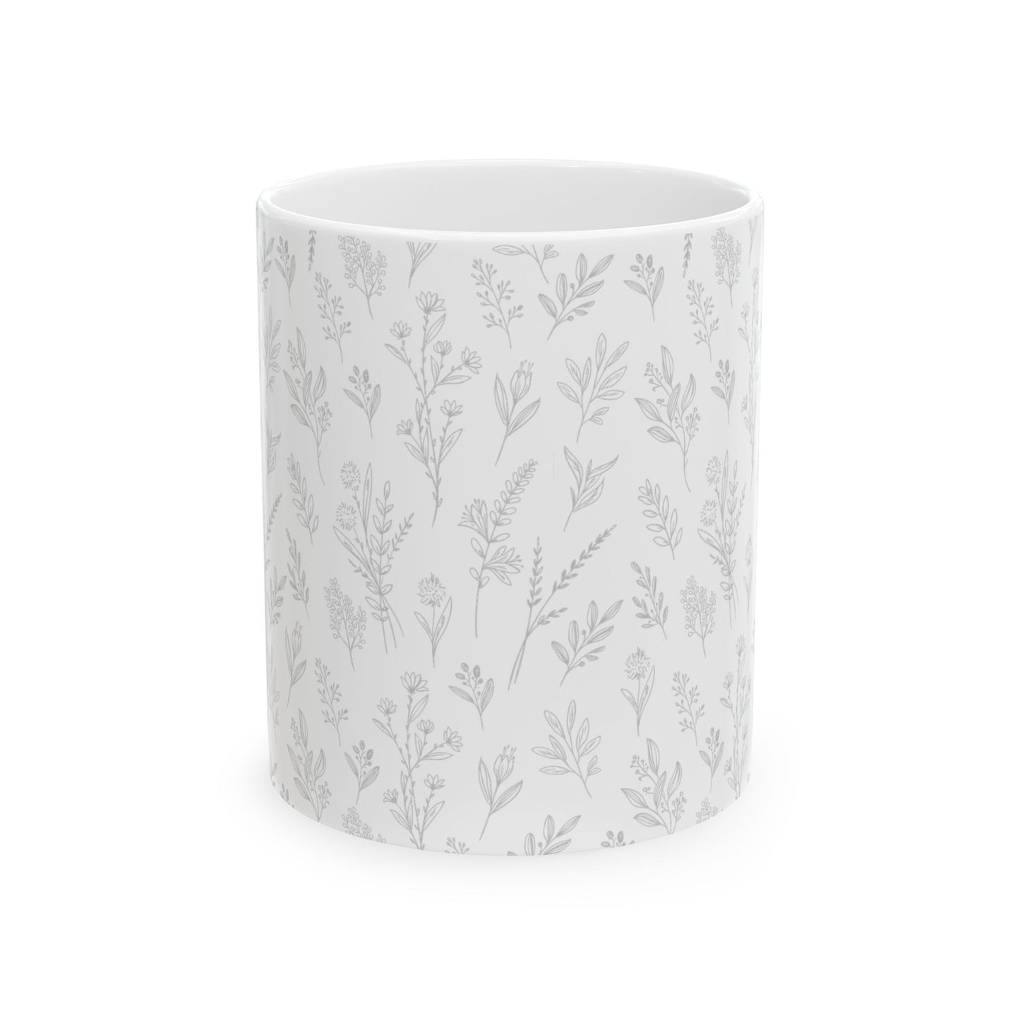 Dove Grey Herb Mug