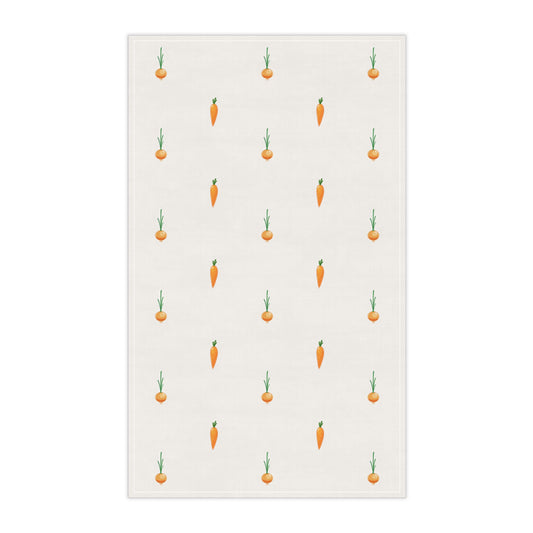 MAHA Make America Healthy Again Tea Towel (Carrot-Onion Polka Dots)