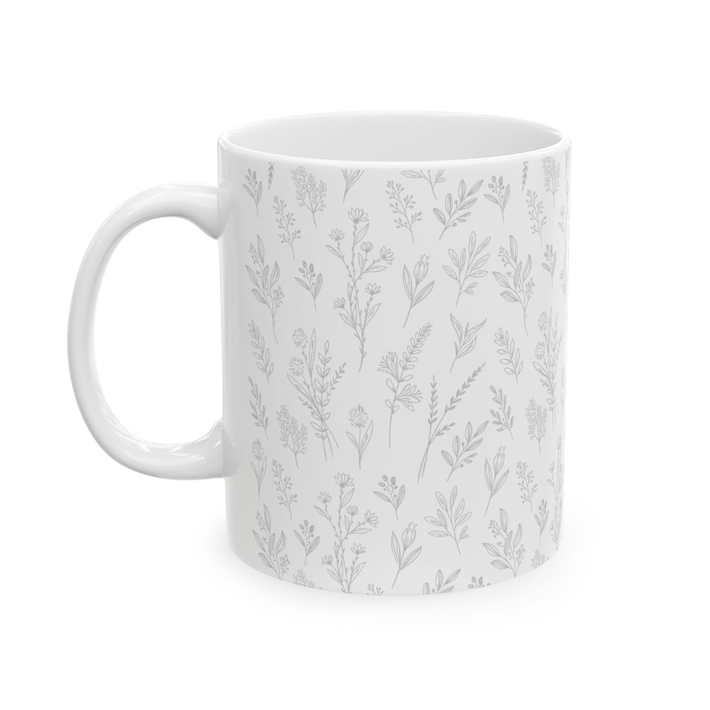 Dove Grey Herb Mug