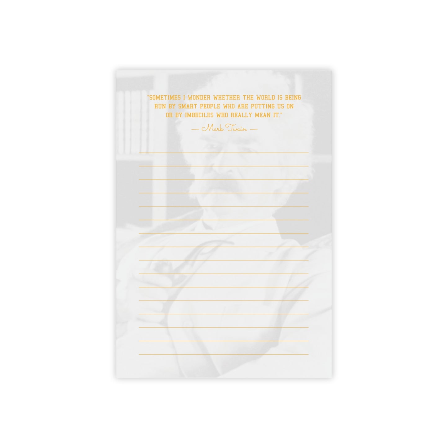 Mark Twain Imbeciles Post-it® Notes Lined Pad 4x6