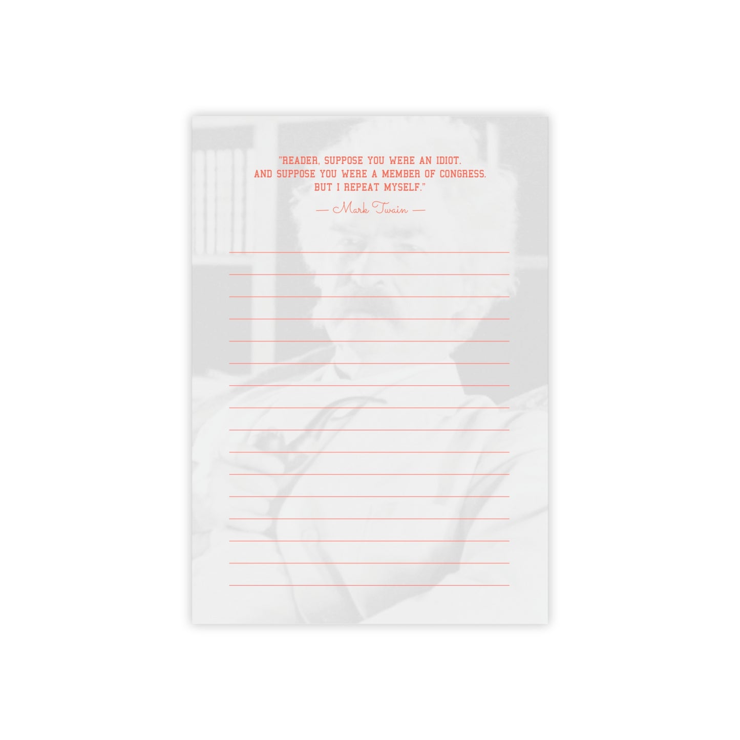 Mark Twain Congress Post-it® Notes Lined Pad 4x6