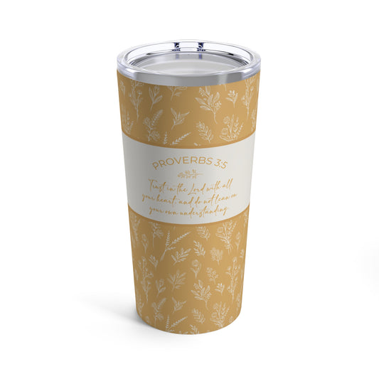 Grandma's Favorite Proverbs 3:5 Tumbler (20-oz Sunflower)