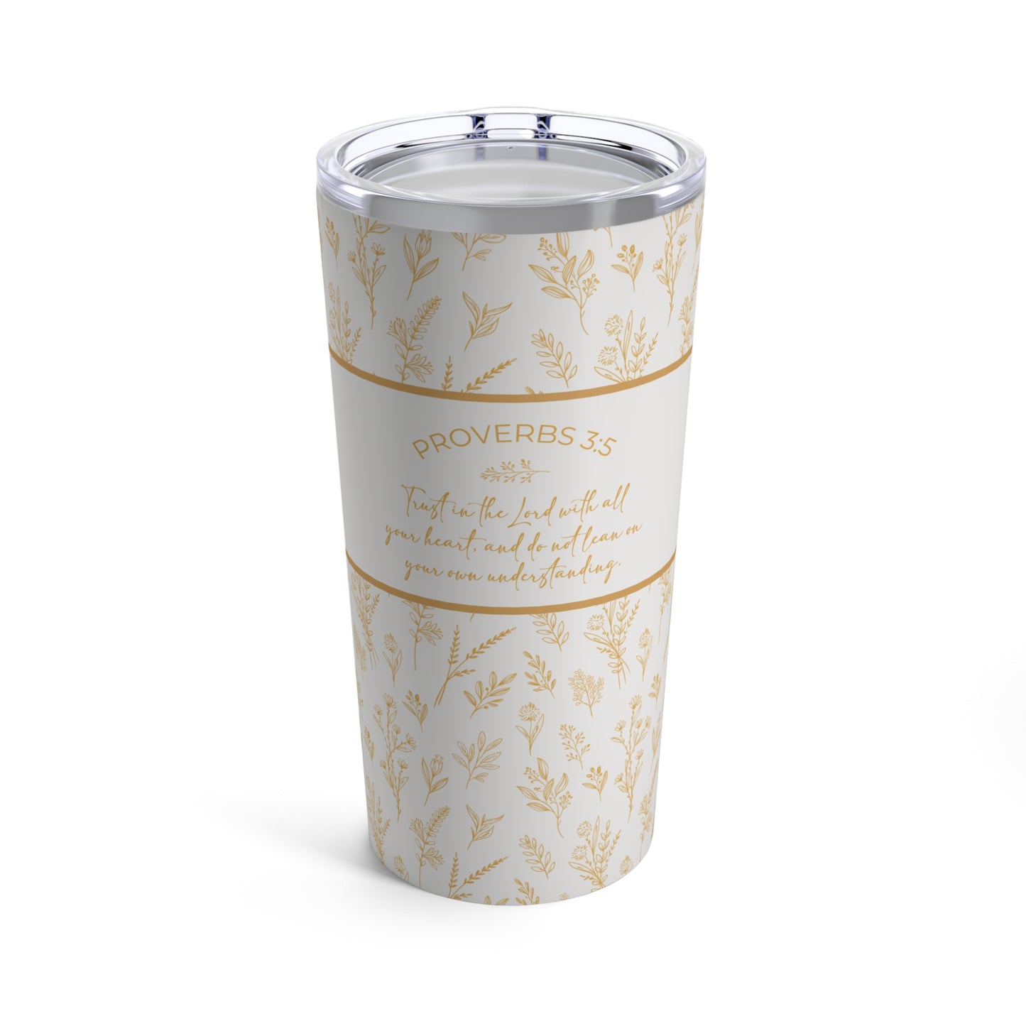 Grandma's Favorite Proverbs 3:5 Tumbler (20-oz Ecru/Sunflower)