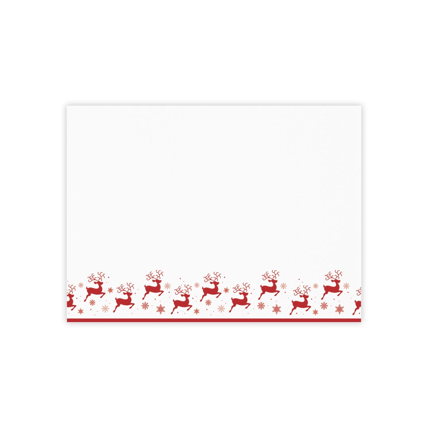 Flying Reindeer Christmas Post-it® Notes 4x3 (Cranberry)