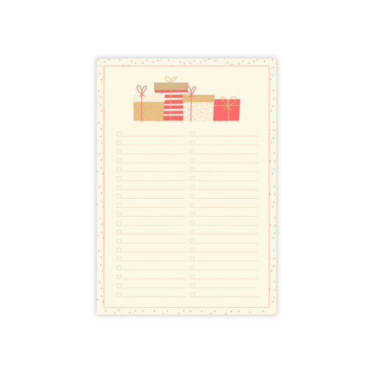 Polka Dot Christmas Post-it® Notes Shopping List 4x6