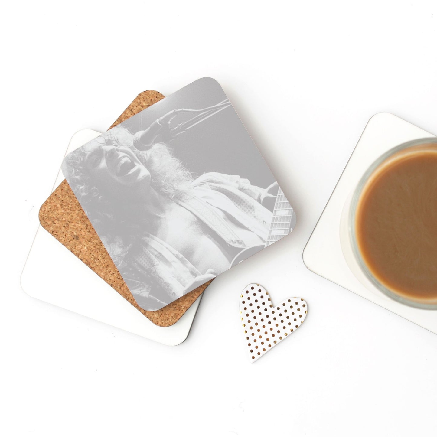 Peter Frampton B&W Coaster