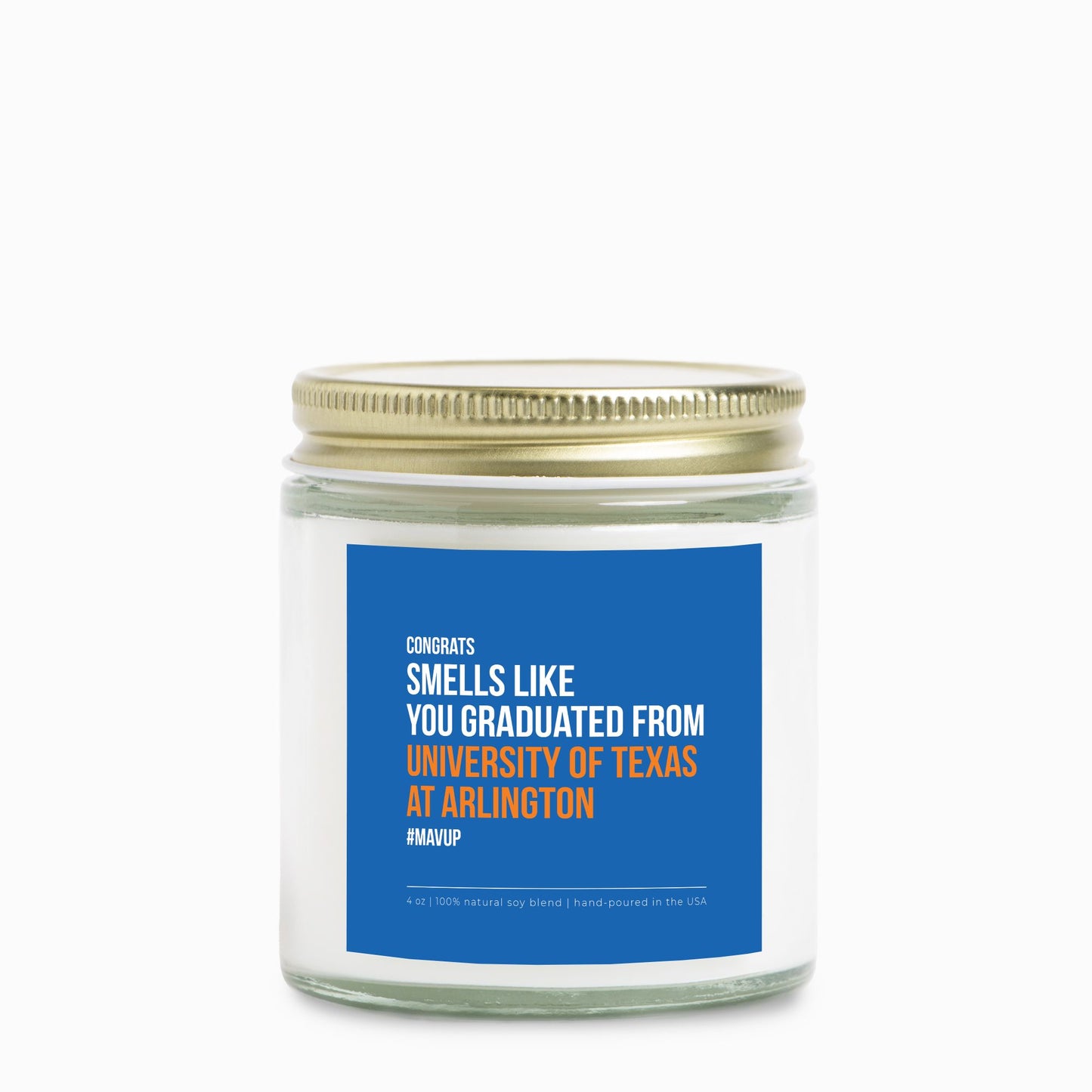 University of Texas at Arlington Graduation Candle (Clear)