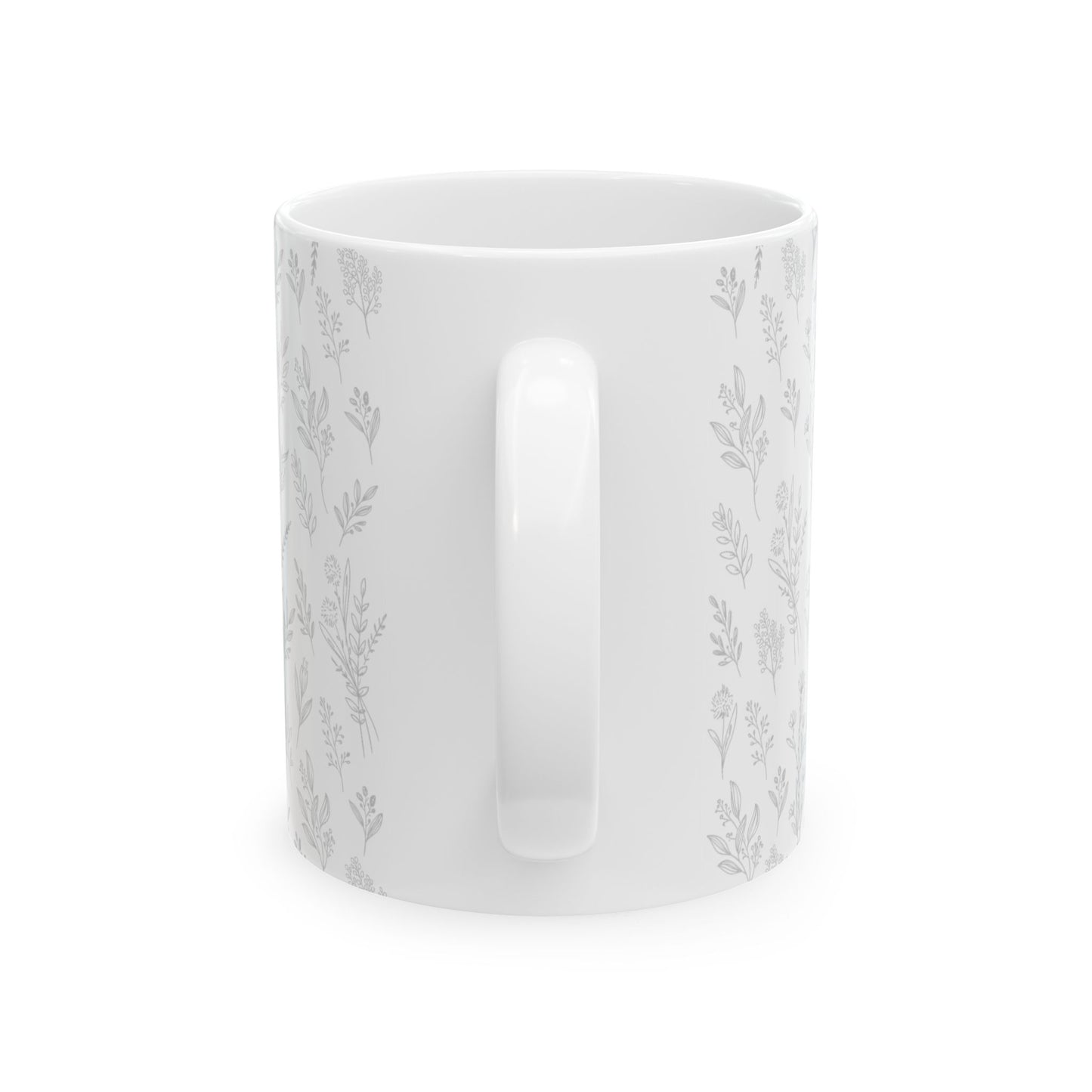 Dove Grey Herb Mug