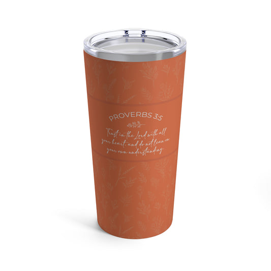 Grandma's Favorite Proverbs 3:5 Tumbler (20-oz Terracotta)