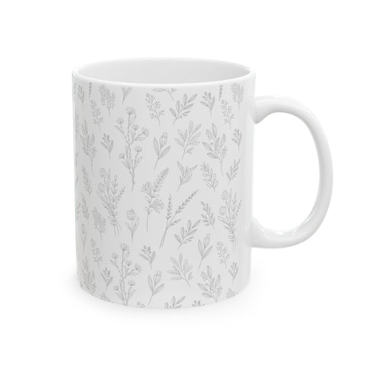 Dove Grey Herb Mug