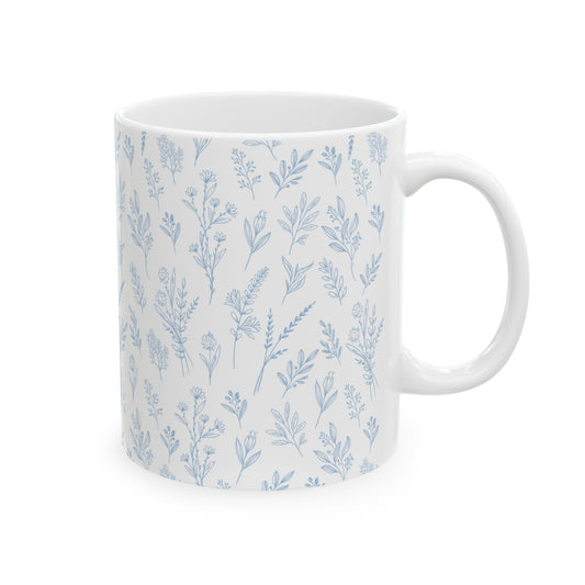 Baby Blue Herb Mug