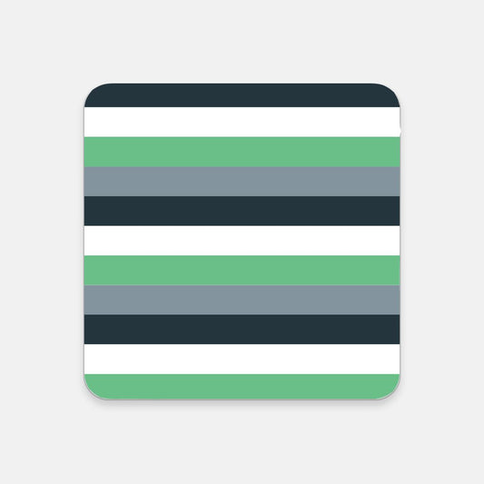 Frankenstein Striped Coaster