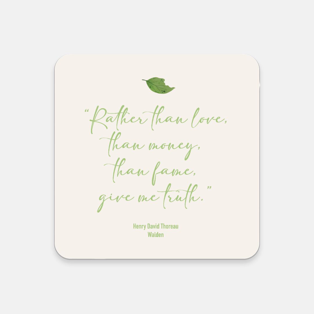 Henry David Thoreau Coaster