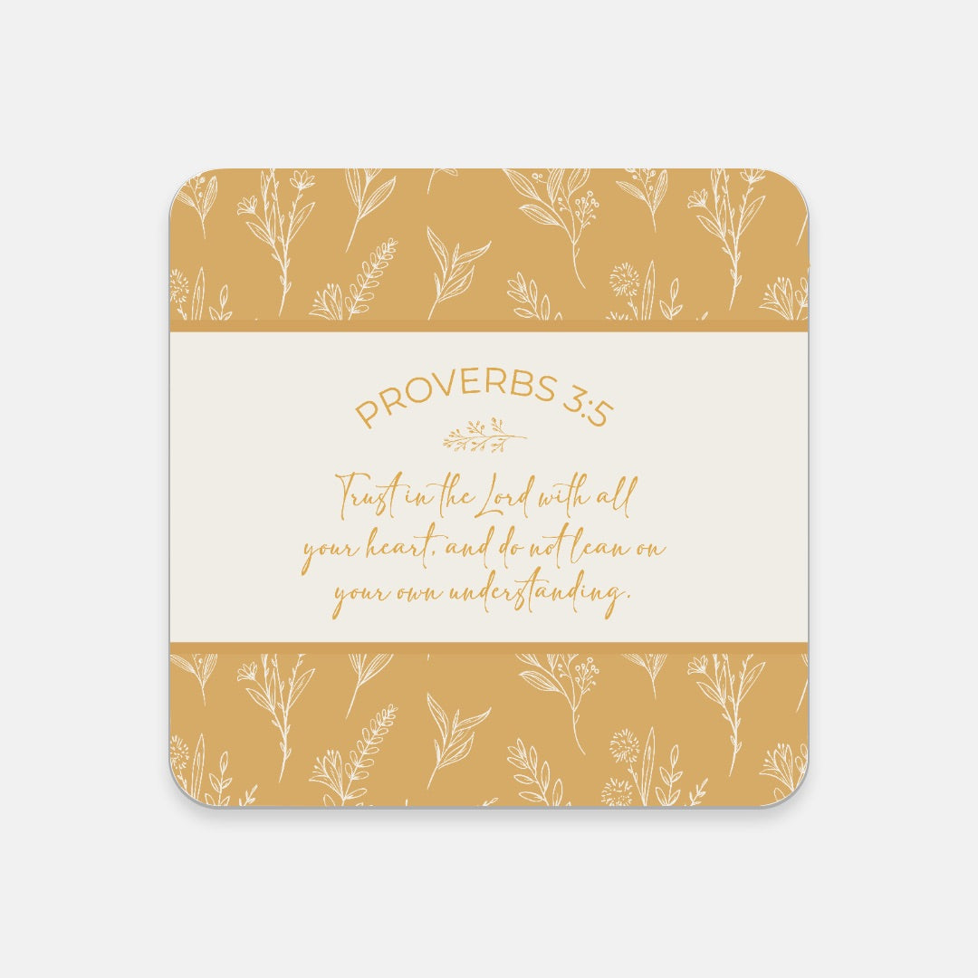 Grandma's Favorite Proverbs 3:5 Coaster (Sunflower)