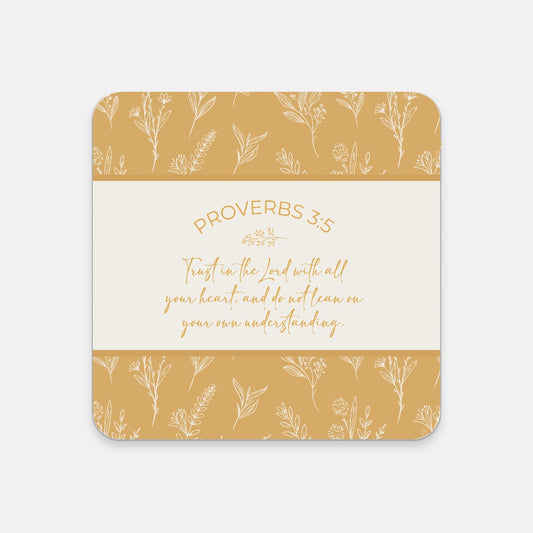 Grandma's Favorite Proverbs 3:5 Coaster (Sunflower)